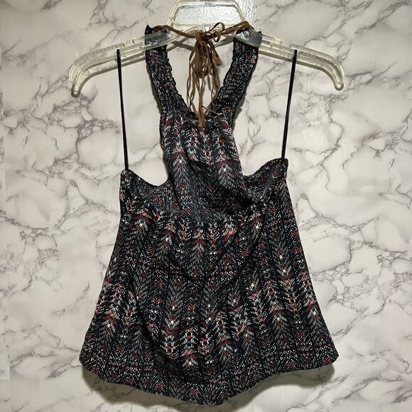 Zara Multi-color print Halter Top - Picture 5 of 6